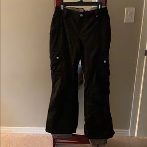 Black burton snowboarding pants